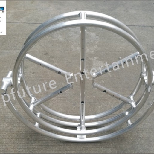 厂家供应铝合金圆架 闪爆灯架 舞台旋转桁架 旋转灯光架 圆灯架