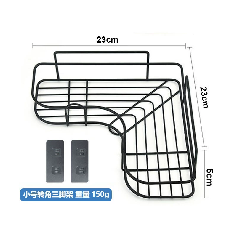 ✅Stainless steel corner bathroom storage rack without punching toilet storage rack toilet toilet restroom wall tripod