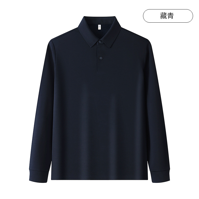 Hombres de camiseta de camiseta de polo de golf, ropa de trabajo, camiseta de polo de manga larga de alta gama personalizada