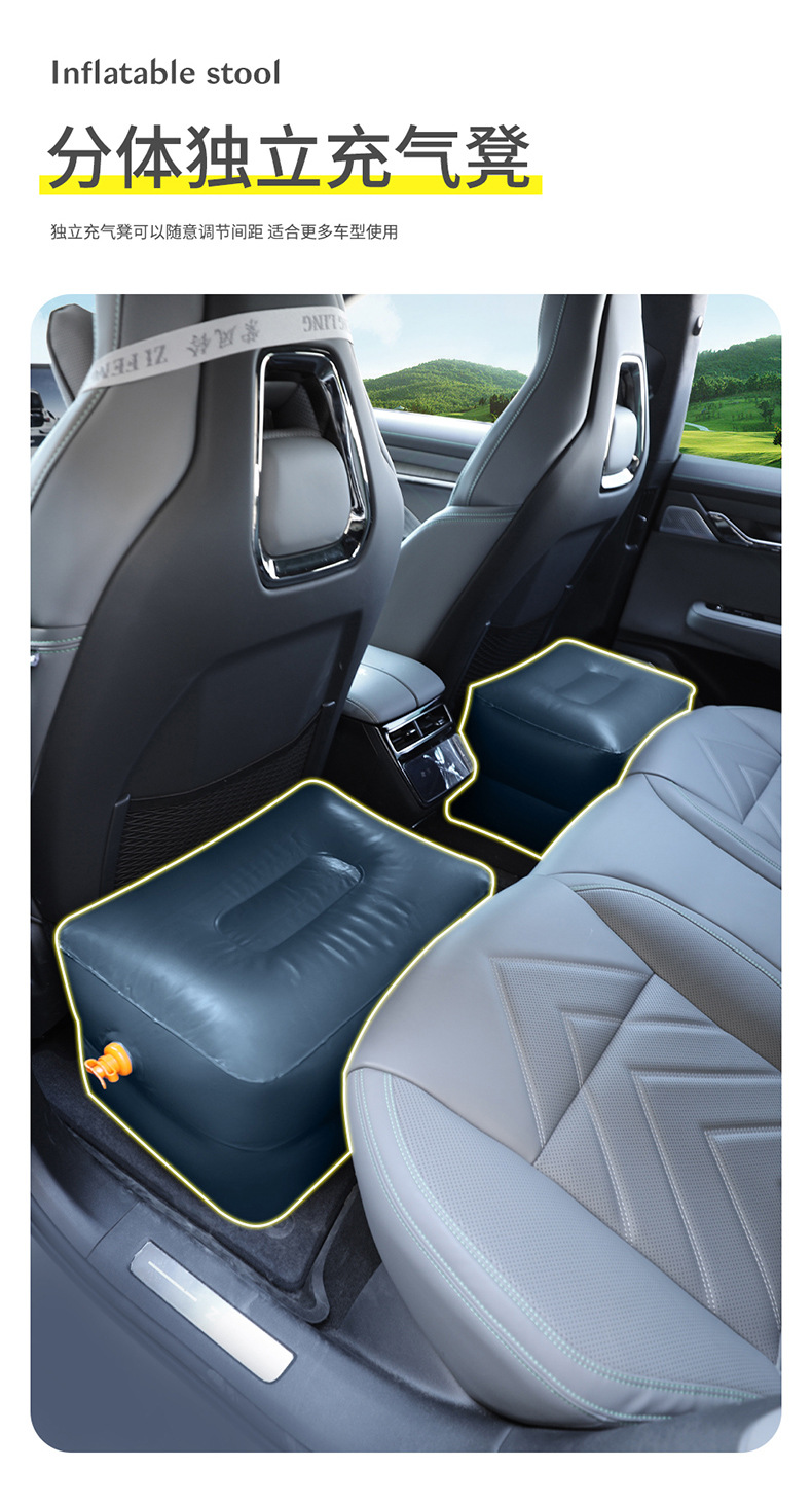 Car Inflatable Bed, Mattress for Sleeping in Car, Rear Seat Travel Bed, Backseat Sleeping Pad, Air Mattress
