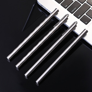 in stock wholesale all-metal signature pen business office brass signature pen creative bronze bamboo pen logo printing