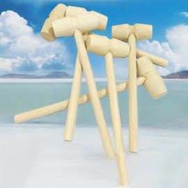 厂家直销实木迷你小木槌敲星球蛋糕木锤 儿童平头玩具现货小锤子