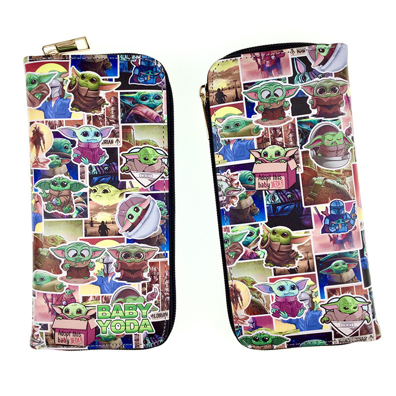 Star Wars Master Yoda Long Zipper PU Wallet Coin Purse Card Bag Clutch Bag for Teenagers Star Wars Master Yoda Long Zipper PU Wallet Coin Purse Card Bag Clutch Bag for Teenagers