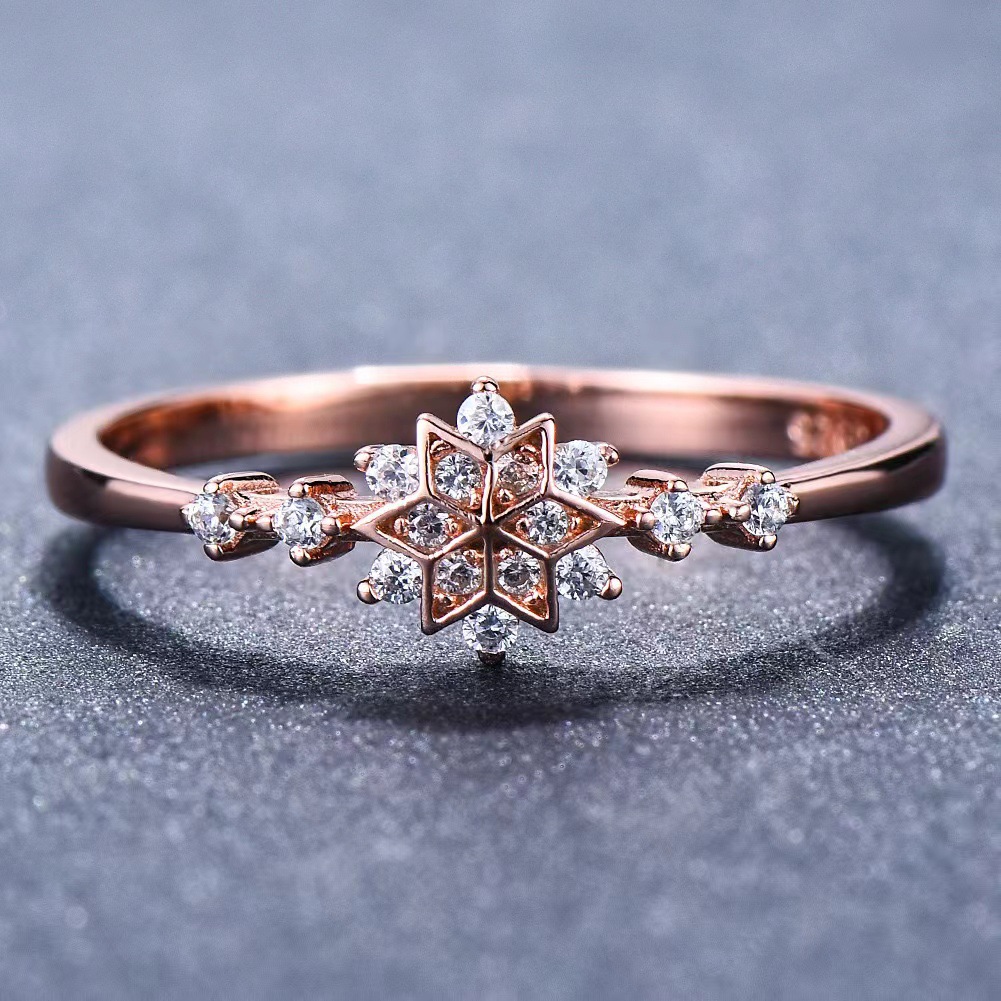 Women's Gender 925 Sterling Silver Star Rings 925 Sterling Silver Rings