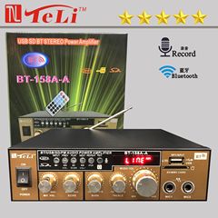新型クロスボーダー人気録音付きbluetooth usbメモリsdカードマイク付き残響12v/220vリモコン機能