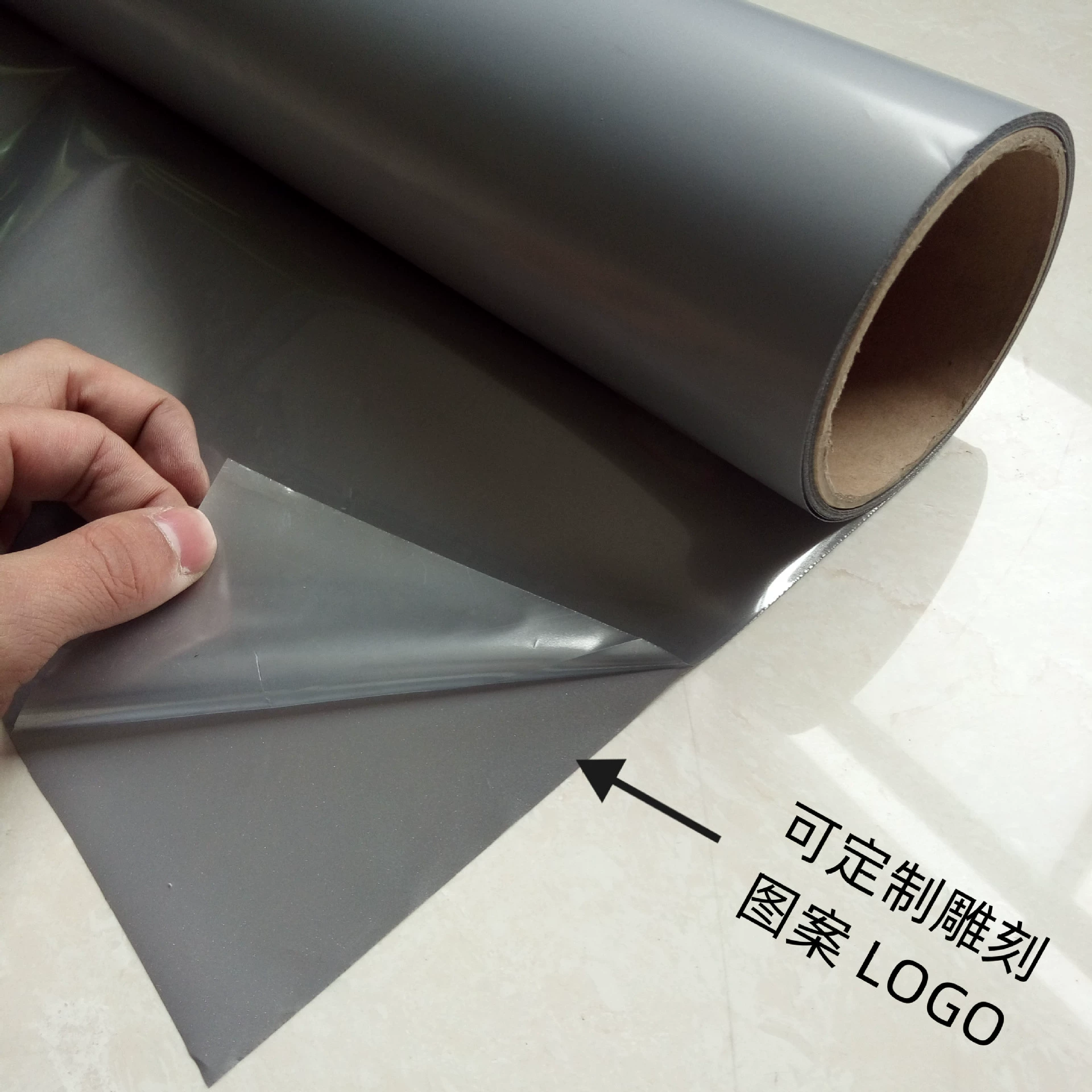 Производитель серой светоотражающей пленки для термопереноса, термотрансферный материал большого размера для одежды, высокоглянцевая термотрансферная пленка