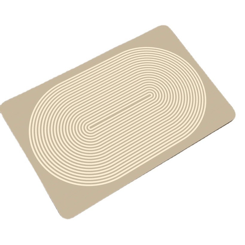 Тихий стиль Современный нескользящий Коврик для ванны Бытовой коврик для ванной комнаты Входная дверь Абсорбирующий коврик Простая линия Диатомеовый грязевой коврик