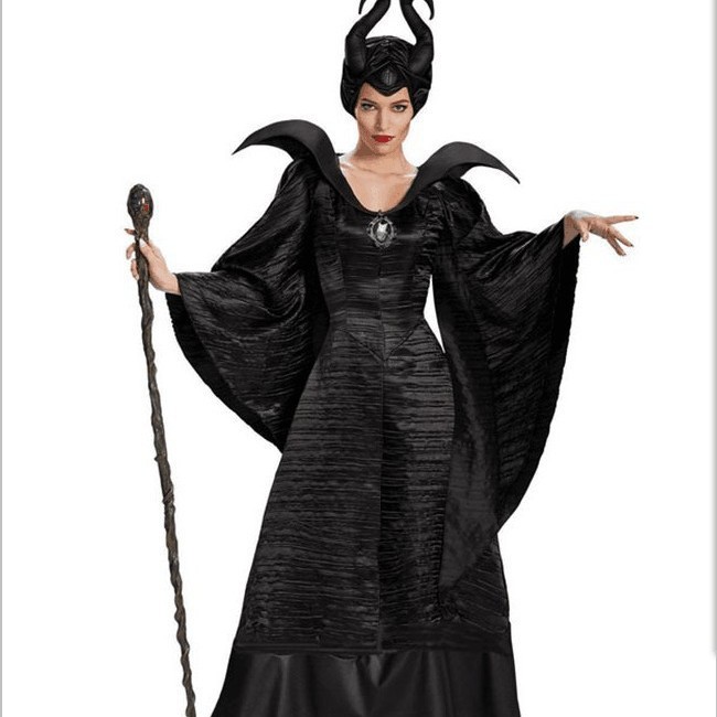 Halloween Trajes de bruja Juego de rol Dormido hechizo bruja oscura Trajes de reina demonio Trajes de espectáculo