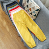 Fitted trousers, flashlight, cotton and linen, 2023 collection, loose fit