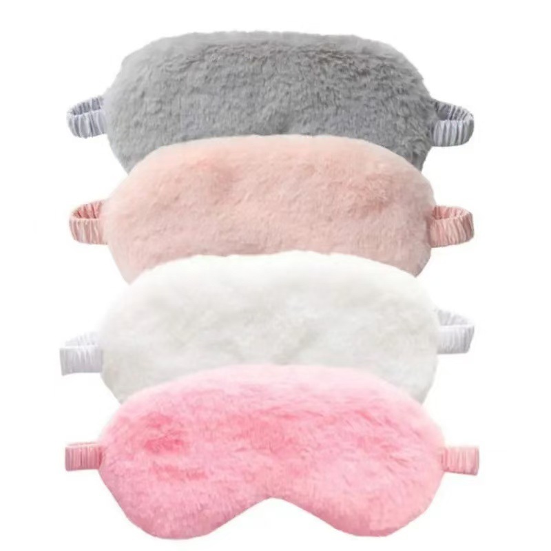 INS Wind mascarilla de peluche de color sólido nubes de sensación de protección de la piel para dormir toda la noche para mejorar la calidad del sueño