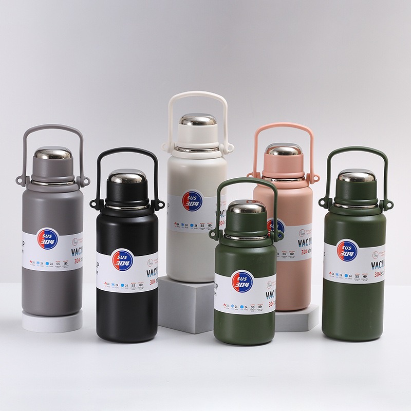 Simple nuevo 304 taza de acero inoxidable motocicleta al aire libre de gran capacidad de viaje hervidor deportivo hervidor de montaña portátil