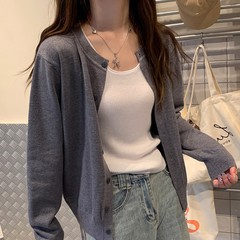 针织开衫外套秋装女2025年新款外搭设计感初秋毛衣宽松上衣女