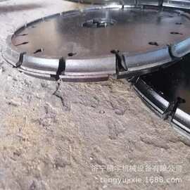 腾宇牌手推式奶牛场倒角机 奶牛场刻纹机 电动柴油牛场倒角机图片