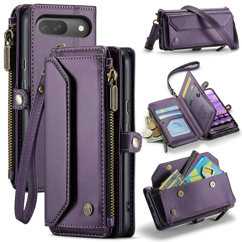 Suitable for the New Google Pixel 10 Pro Mobile Phone Case Pixel 9 Card Mobile Phone Leather Case Multi-Function Wallet