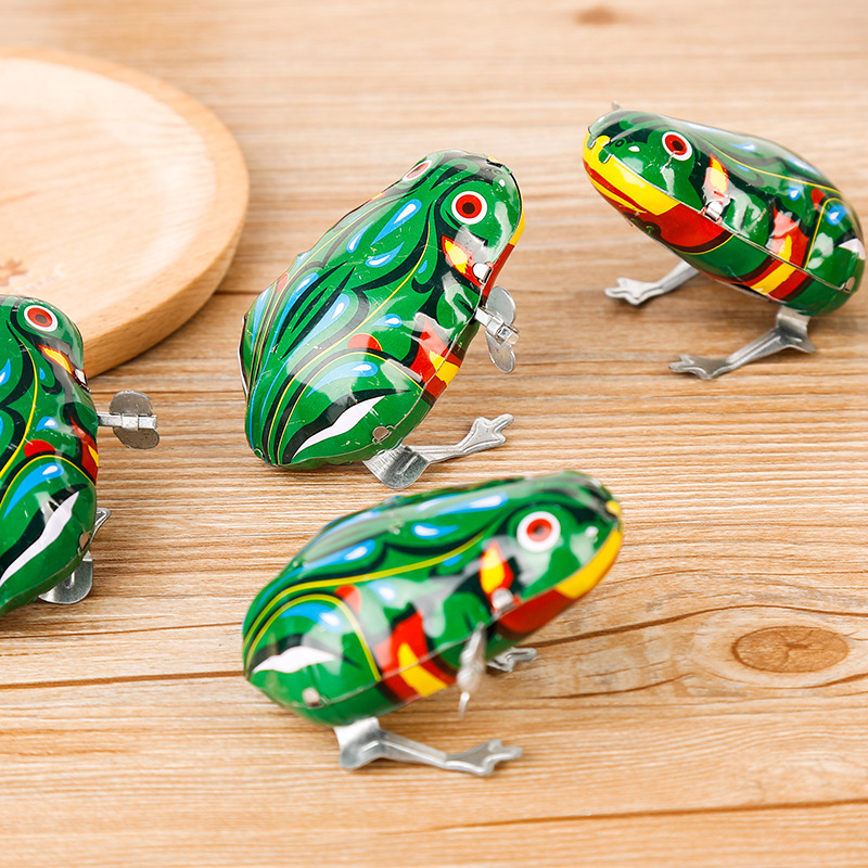 Wind-Up Tin Frog Toy for Children, Nostalgic Trendy Wholesale Supply for Street Stalls Wind-Up Tin Frog Toy for Children, Nostalgic Trendy Wholesale Supply for Street Stalls