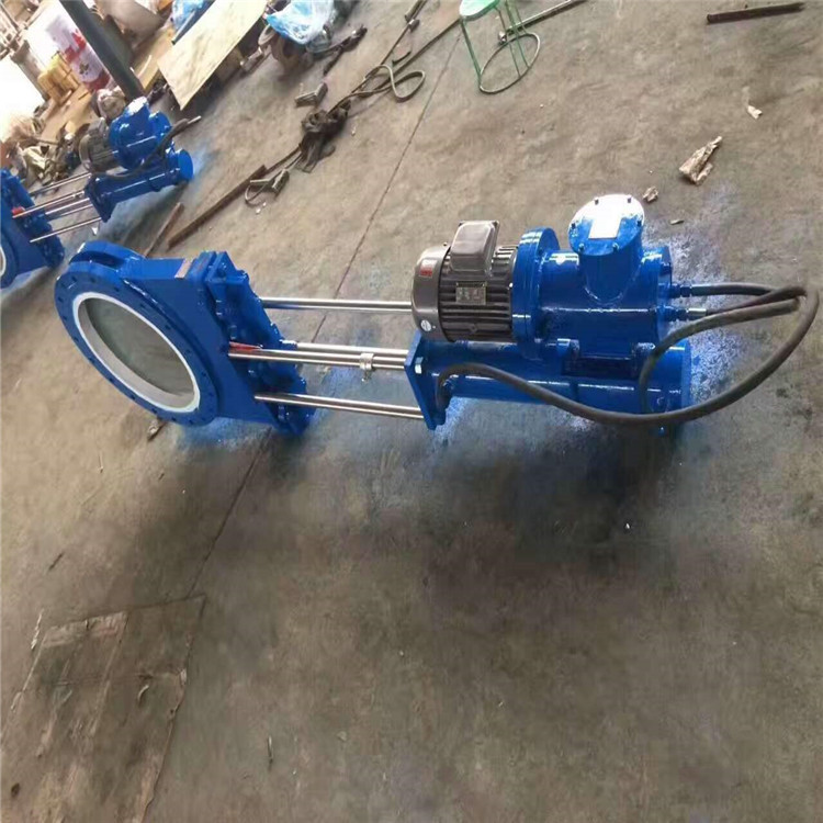 PZ273TC-10C 电液动陶瓷刀闸阀 陶瓷耐磨卸料插板阀 浆液阀