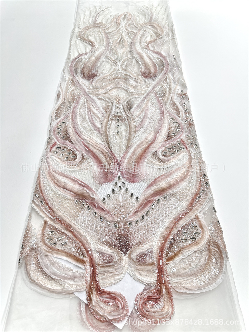 Gaoding vestido de boda fiesta cena de moda vestido de tela de mujer tela de cuentas de perforación caliente