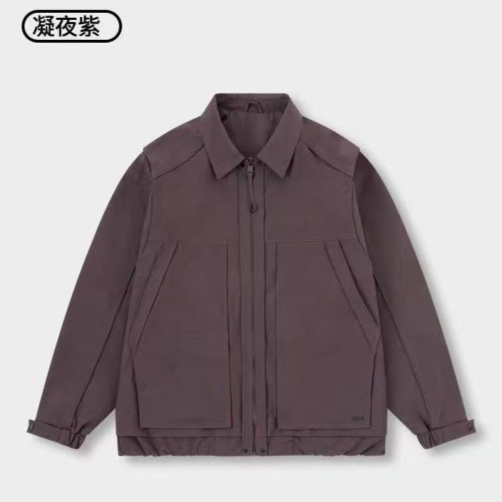 遥发服装【高级感经典透气净版翻领夹克】情侣秋季男士外套25820|undefined