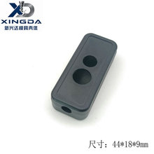 黑色带孔塑料外壳 长方形传感器塑胶壳体 接线模块控制器盒