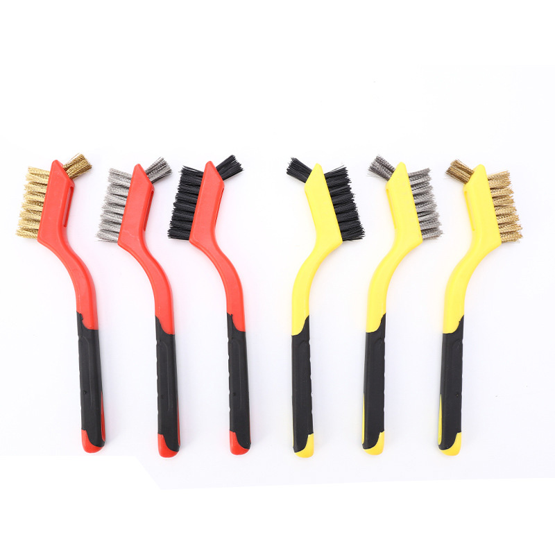 Kitchen Gas Stove Cleaning Brush Five-Piece Set Range Hood Gap Brush Descaling Oil Stain Small Brush Wire Brush Artifact
