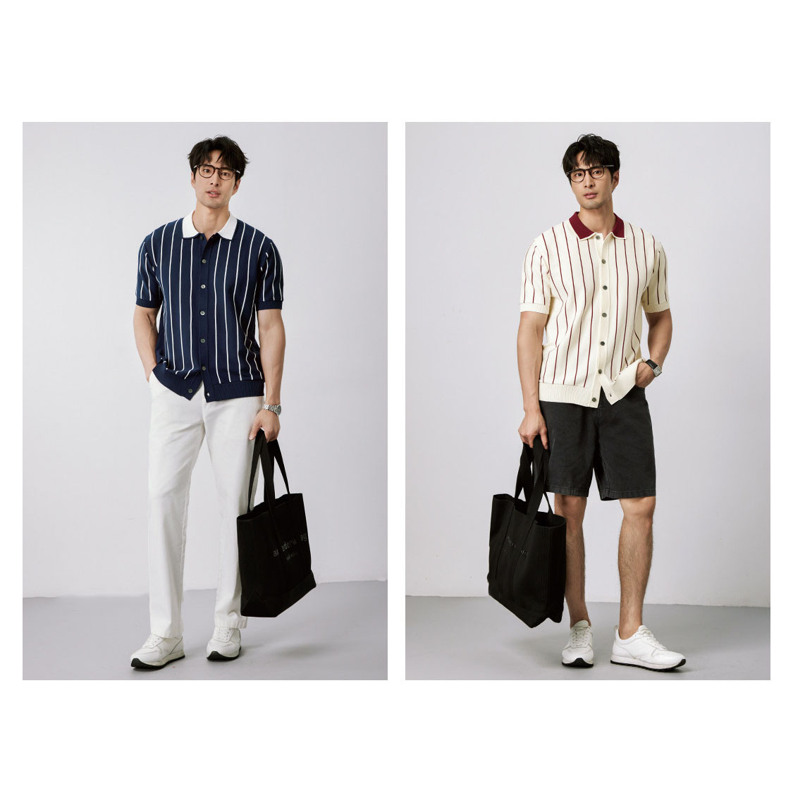 Polo camiseta de punto camiseta de manga corta hombre cardigan rayas viejos negocios de verano transfronterizo transpirable fábrica al por mayor