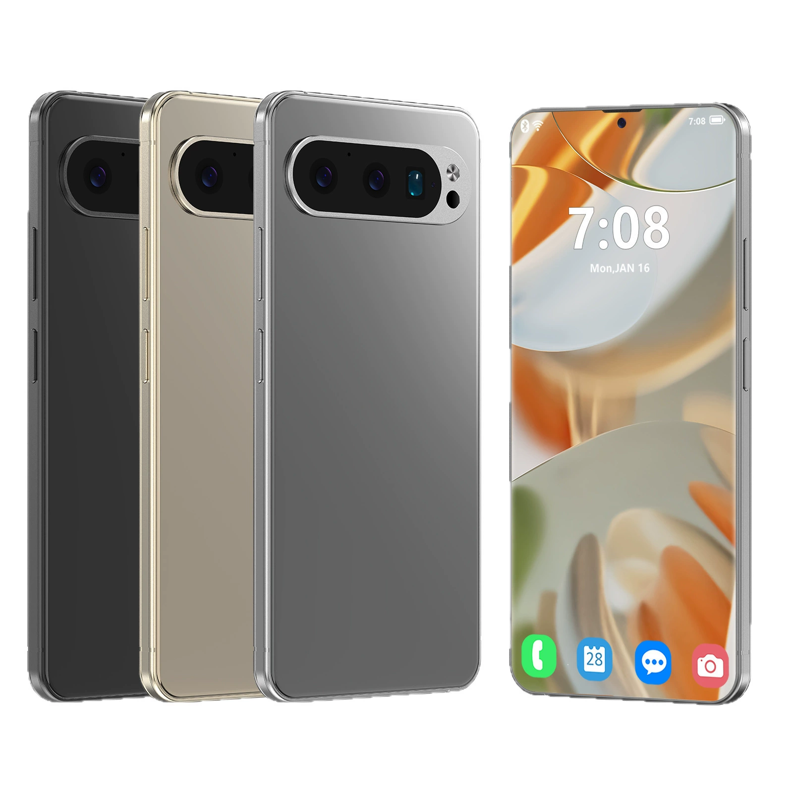 Кросс-бордер горячие продажи Pixel 9 Pro смартфон большого экрана incell 6.8 дюйма 2+16 памяти полный сетевой доступ