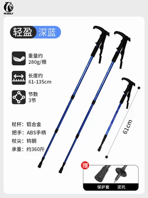 Avtomobil dam çadırları: Professional Windproof and Rainproof Outdoor - dark-blue-t-handle-2-pieces-double