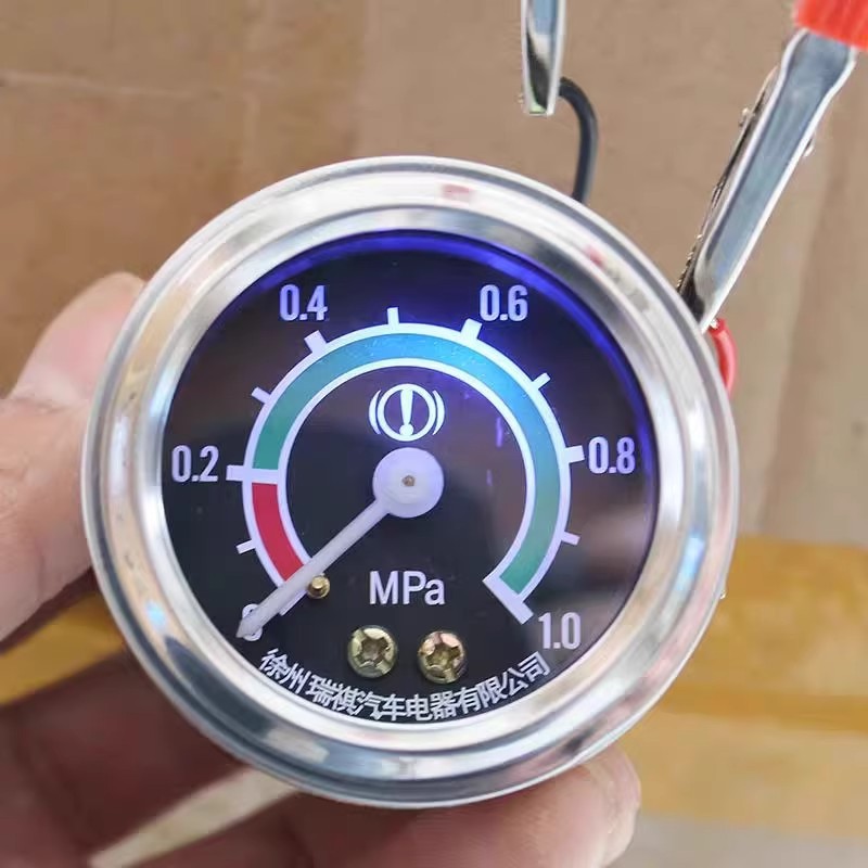 Air pressure gauge, air pump pressure indicator for truck air brake
