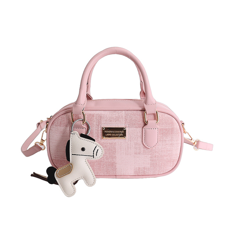 Nicho de diseño de bolso de mano Boston 2026 nuevo bolso de mujer simple sensación diaria de moda bolso de viaje image 10