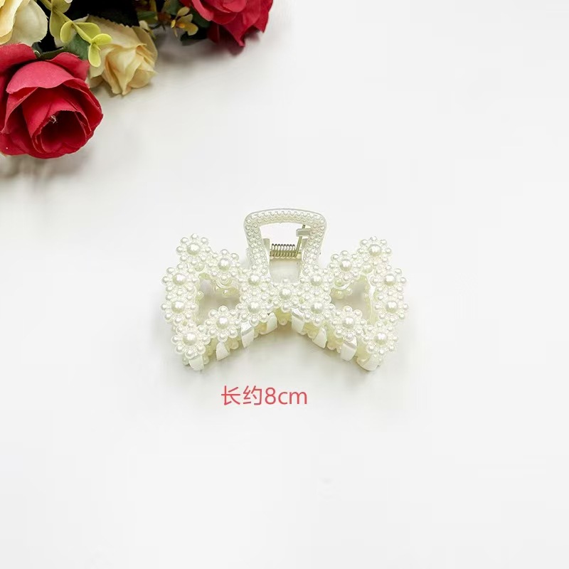 Wholesale Large Shark Clip Hair Accessories Pearl Hair Clips High-End Ponytail Clips Hair Clips Peach Heart Small Claw Clips Hat Accessories