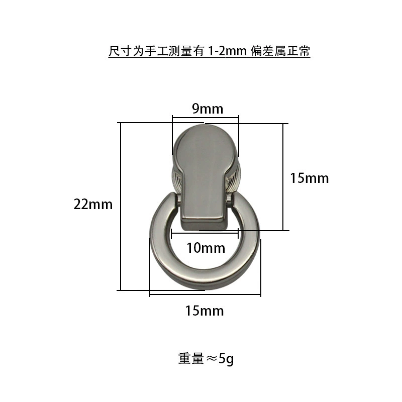 Bag small buckle luggage hardware wholesale modified bag turnbuckle backpack with hanging buckle hanging bag with chain turnbuckle