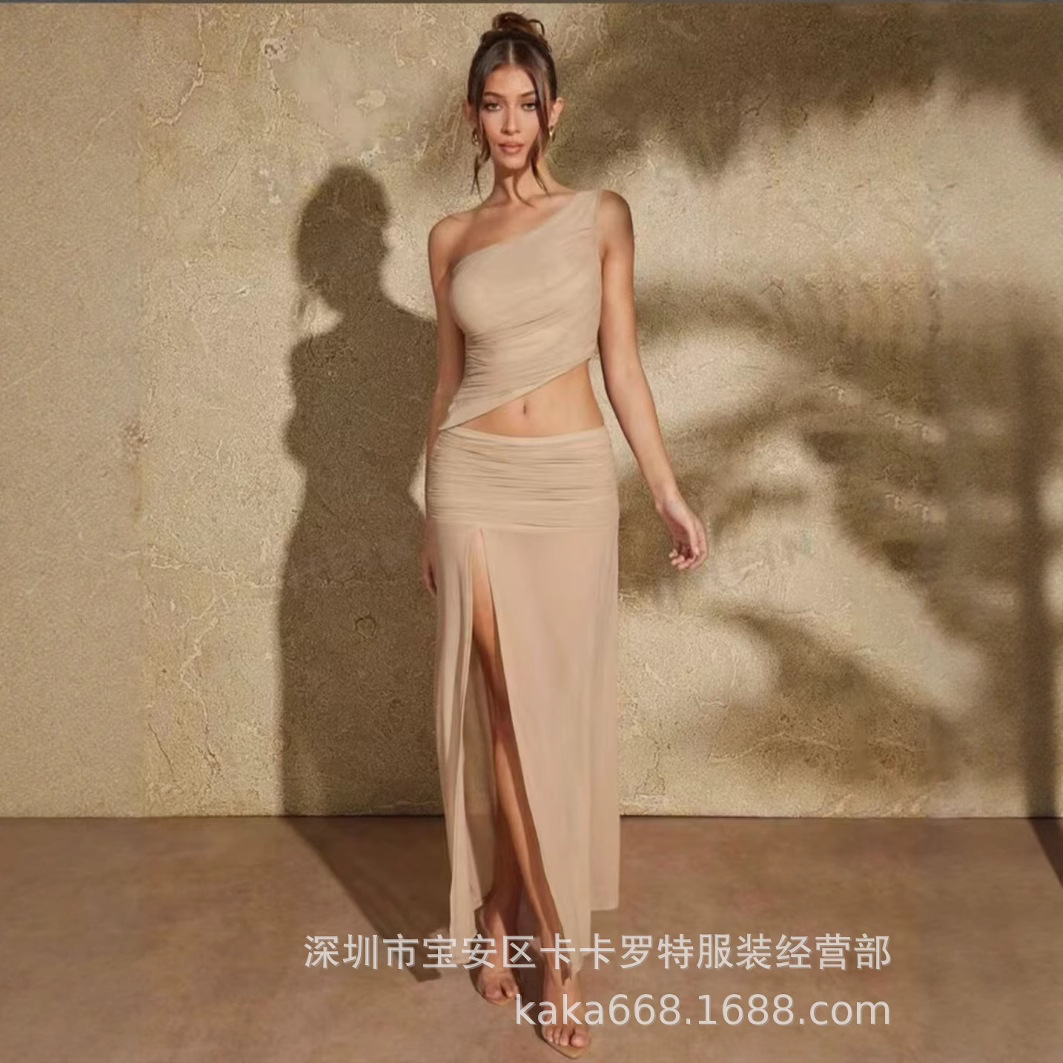 Xiyin ropa de mujer shein comercio exterior transfronterizo nuevo precio especial de liberación de la cabina de la espalda 2024 vestido final de la liberación