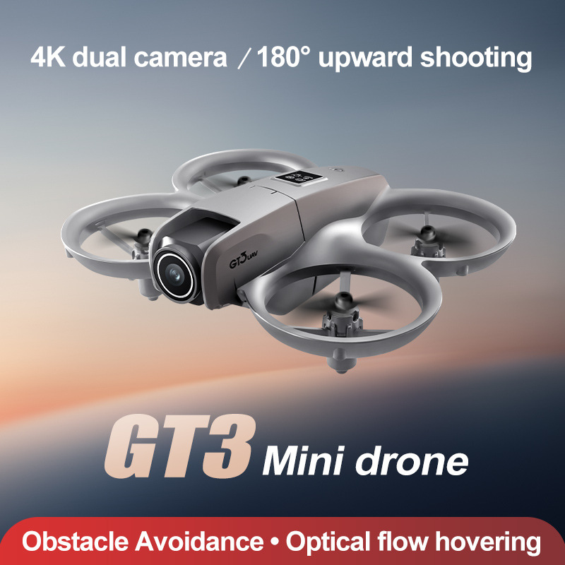 Cross-border GT3 mini drone aerial photography double camera electric obstacle avoidance ticker aircraft toy remote control aircraft
