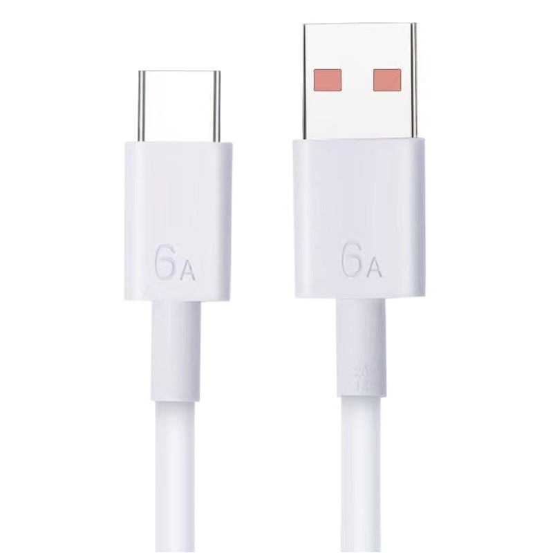 6A cable de datos de carga súper rápida tipo c adecuado para cable de datos Huawei teléfono móvil Honor USB carga flash cable de carga 66w