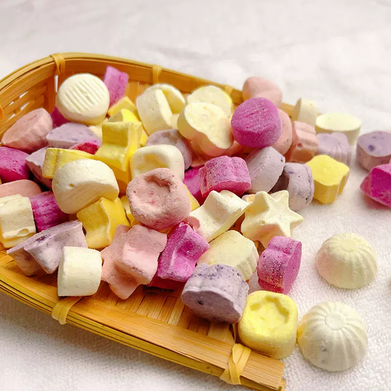 冻干奶酪块厂家原味益生菌即食水果脆多口味多形状儿童零食批发