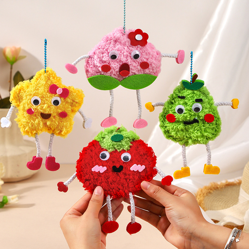 Children's Day Gift Cartoon Fruit Sewing Music Hanging Ornaments Handmade DIY Pendant Creative Toys for Kindergarten Children's Day Gift Cartoon Fruit Sewing Music Hanging Ornaments Handmade DIY Pendant Creative Toys for Kindergarten