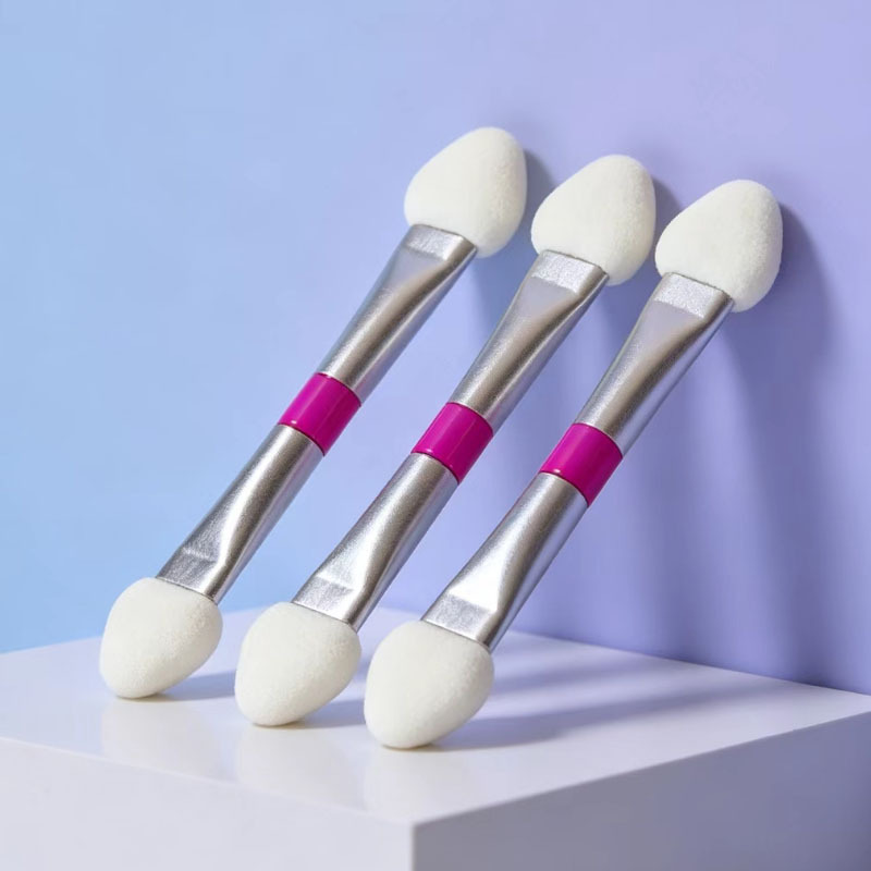 5.5cm双头海绵眼影刷 便携乳胶眼影棒美甲晕染刷眼部化妆工具批发