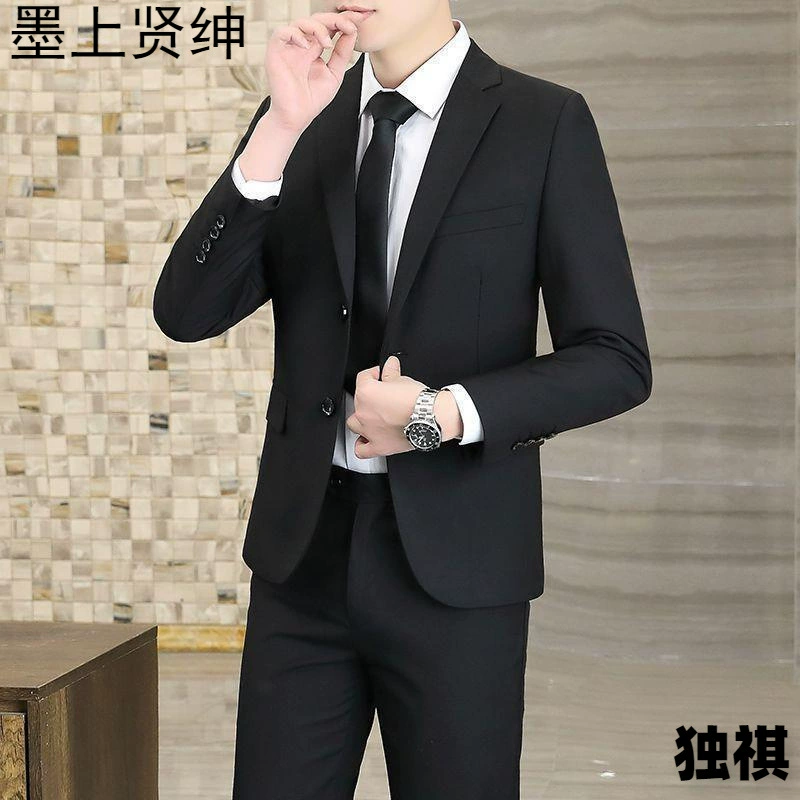 Костюм костюм Мужское пальто Деловой отдых Весна и Осень Пиджак Жених Свадебный профессиональный костюм