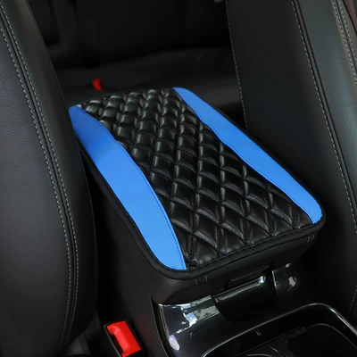 Pad Wholesale, Armrest box - double-spell-black-blue-no-side-pockets