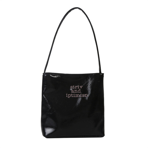 Large-capacity fashion casual bag  soft leather summer new style single shoulder armpit bag bucket bag for women commuting