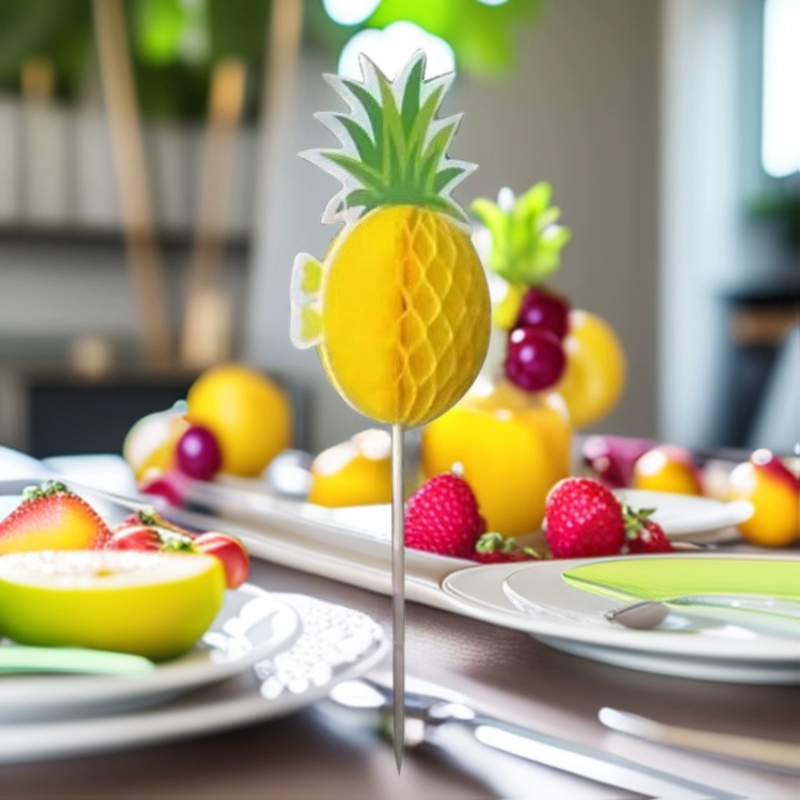 Десертные шпажки с ананасом, холодные блюда, украшение фруктового блюда, дорогие бургеры, торты, суши, коктейли, напитки.