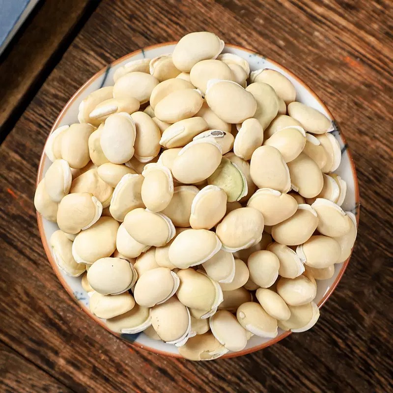 White Hyacinth Bean Bai Bian Dou 500g Dried Seeds for Soup and Congee Yunnan Origin quality and texture
