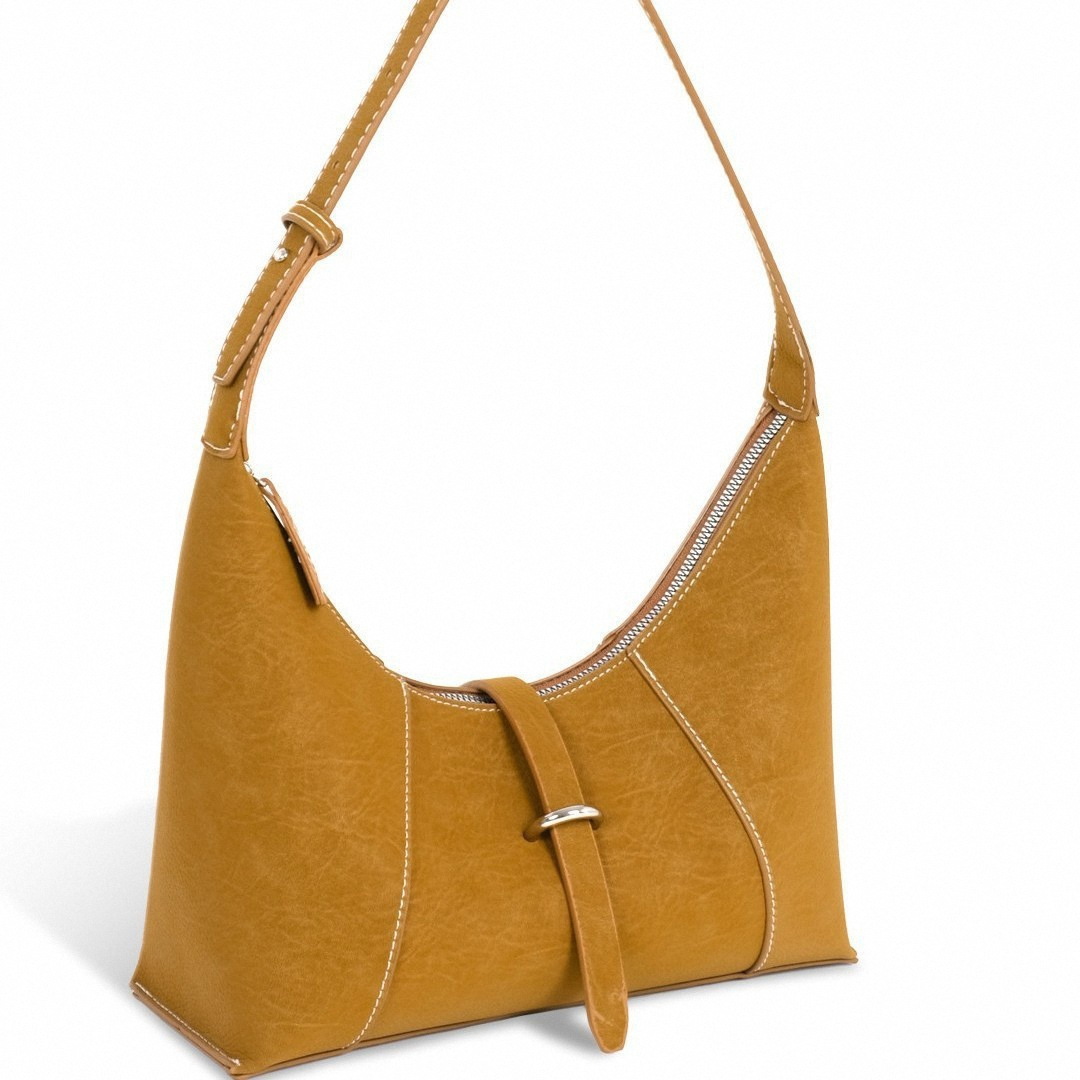 Niche Suede Hobo Underarm Bag For Women Retro Versatile Lunchbox Bag 2025 Autumn/Winter New Single Shoulder Crossbody Pillow Bag - Thumbnail 5