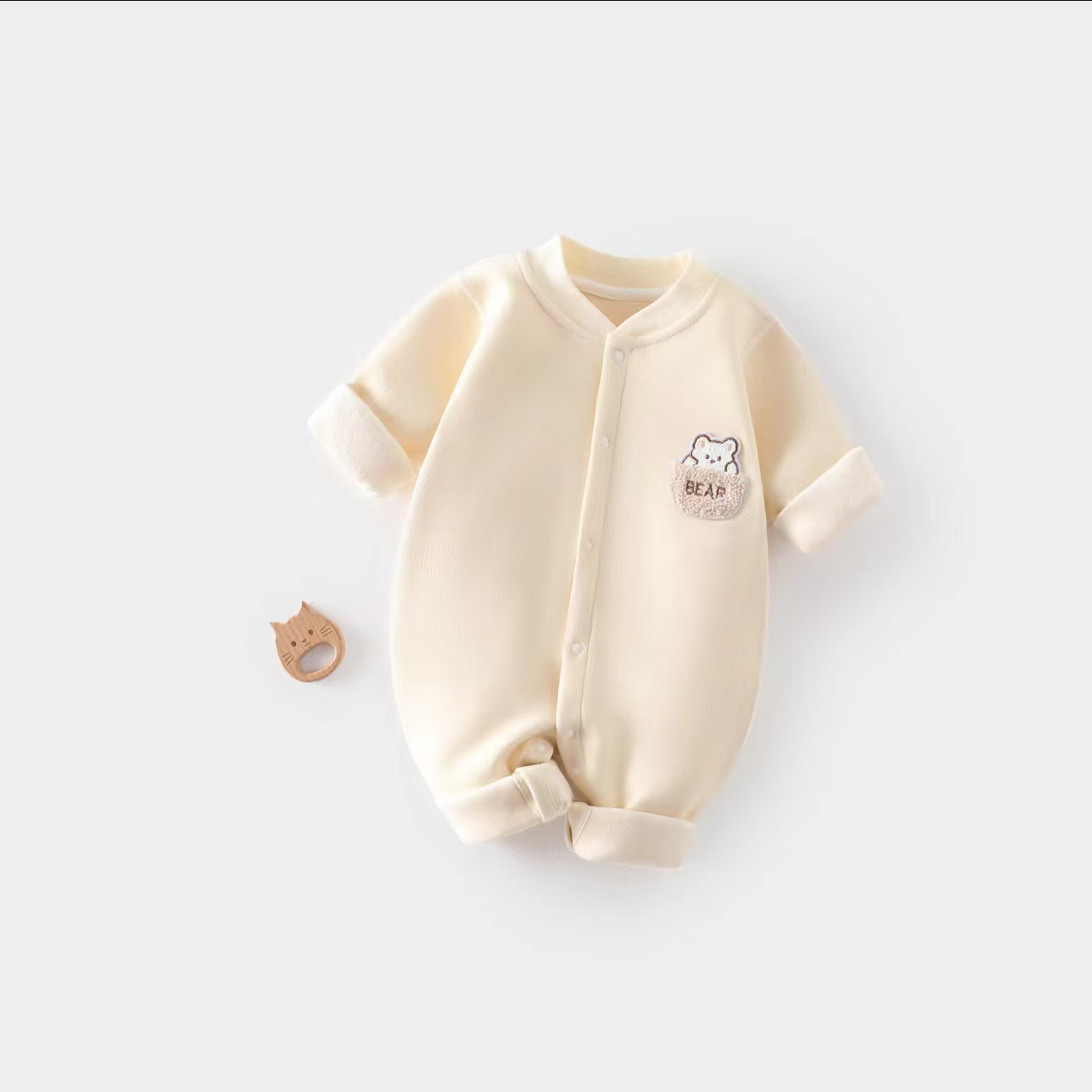 【Pocket Bear-Mi】Fleece jumpsuit