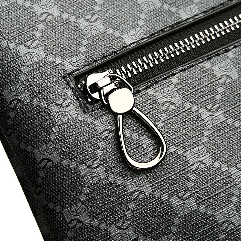 Hand Clip Men's Business Clutch Bag Men's Clutch Bag Large Capacity Casual Plaid Light Luxury Handbag Men's High-end Sense