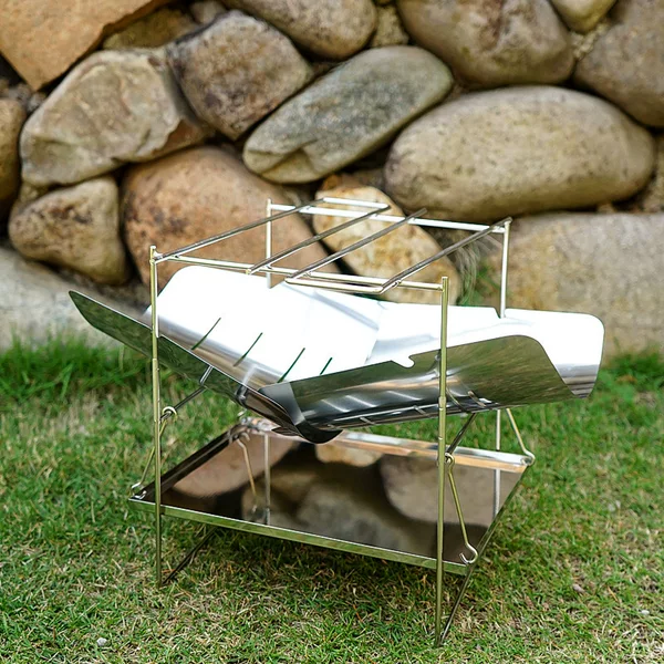 Outdoor Ultra-light Foldable Easy Storage Burning Table Barbecue Portable Stove Wood-burning Charcoal Barbecue Stove