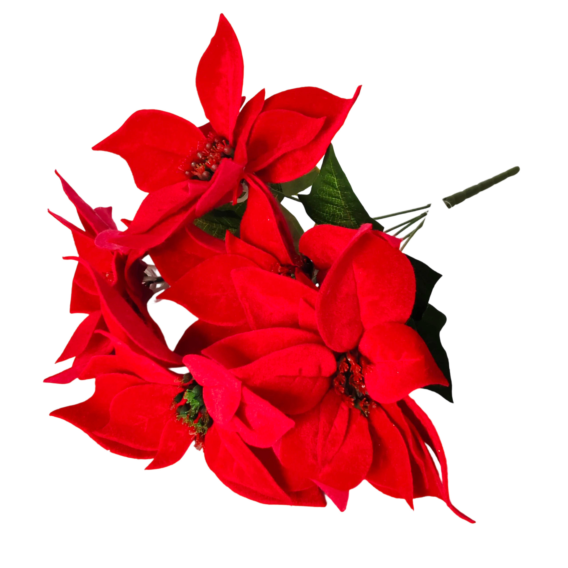 Nuevos productos transfronterizos flores de Navidad artificiales simulación de flores falsas de cártamo flor de Navidad decoración floral ramo de polvo de oro