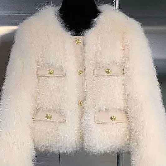 Металлическое демисезонное пальто, короткая куртка, в стиле Chanel, для подростков, усиленная утеплённость