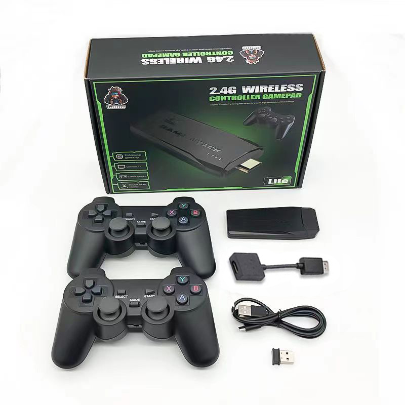 4K Ultra HD HDMI hogar TV juego stick M8 memoria 64G juego anfitrión dobla mango inalámbrico nostálgico