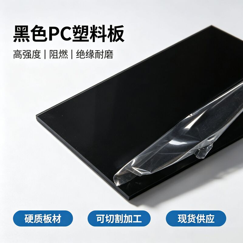 Black Pc Board Polycarbonate Opaque Sheet Industrial Plastic Panel Can Be Cut to Size for Parts and Raw Materials Black Pc Board Polycarbonate Opaque Sheet Industrial Plastic Panel Can Be Cut to Size for Parts and Raw Materials